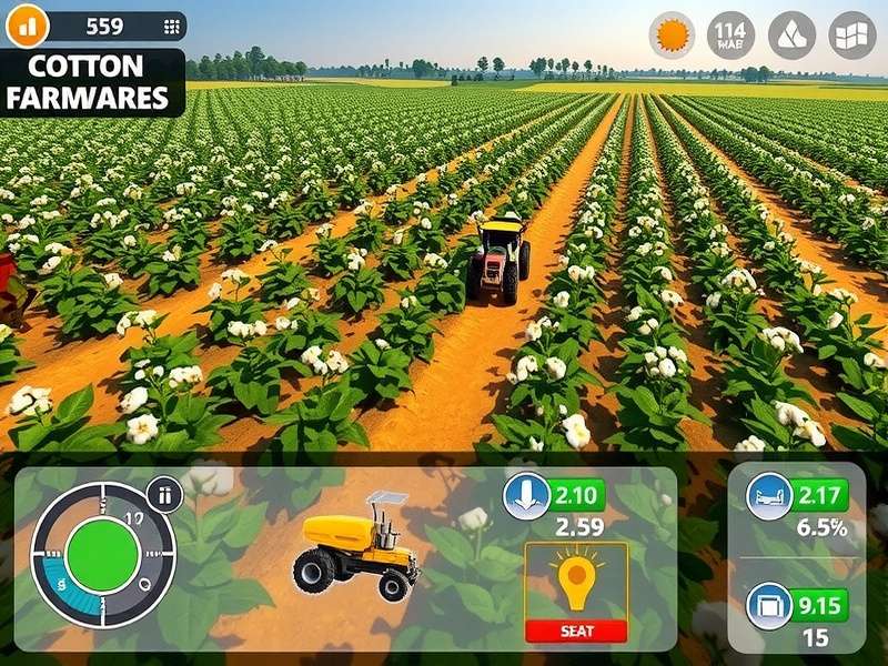 Cotton harvesting process in Cotton Majesty Coimbatore