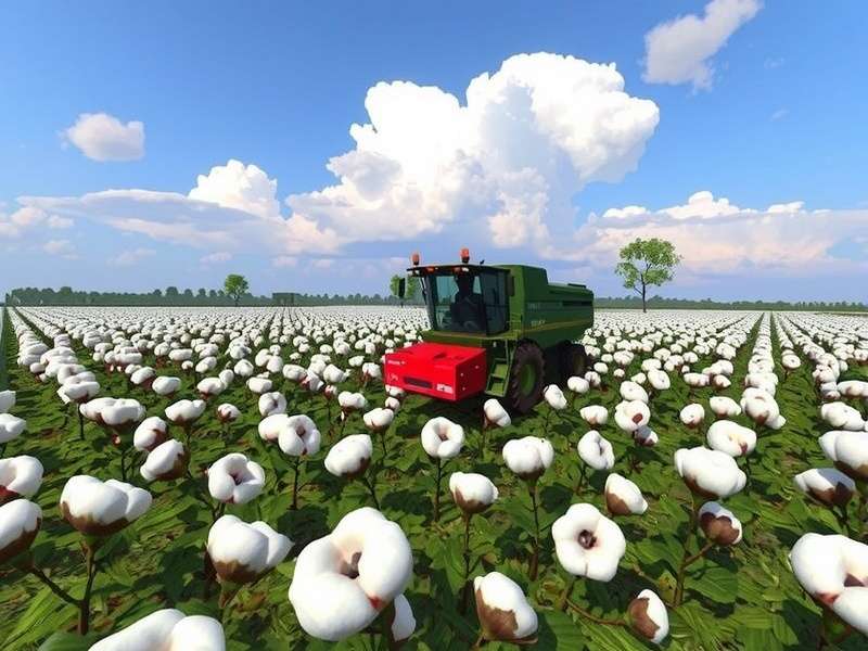 Cotton Majesty Coimbatore gameplay screenshot showing cotton fields